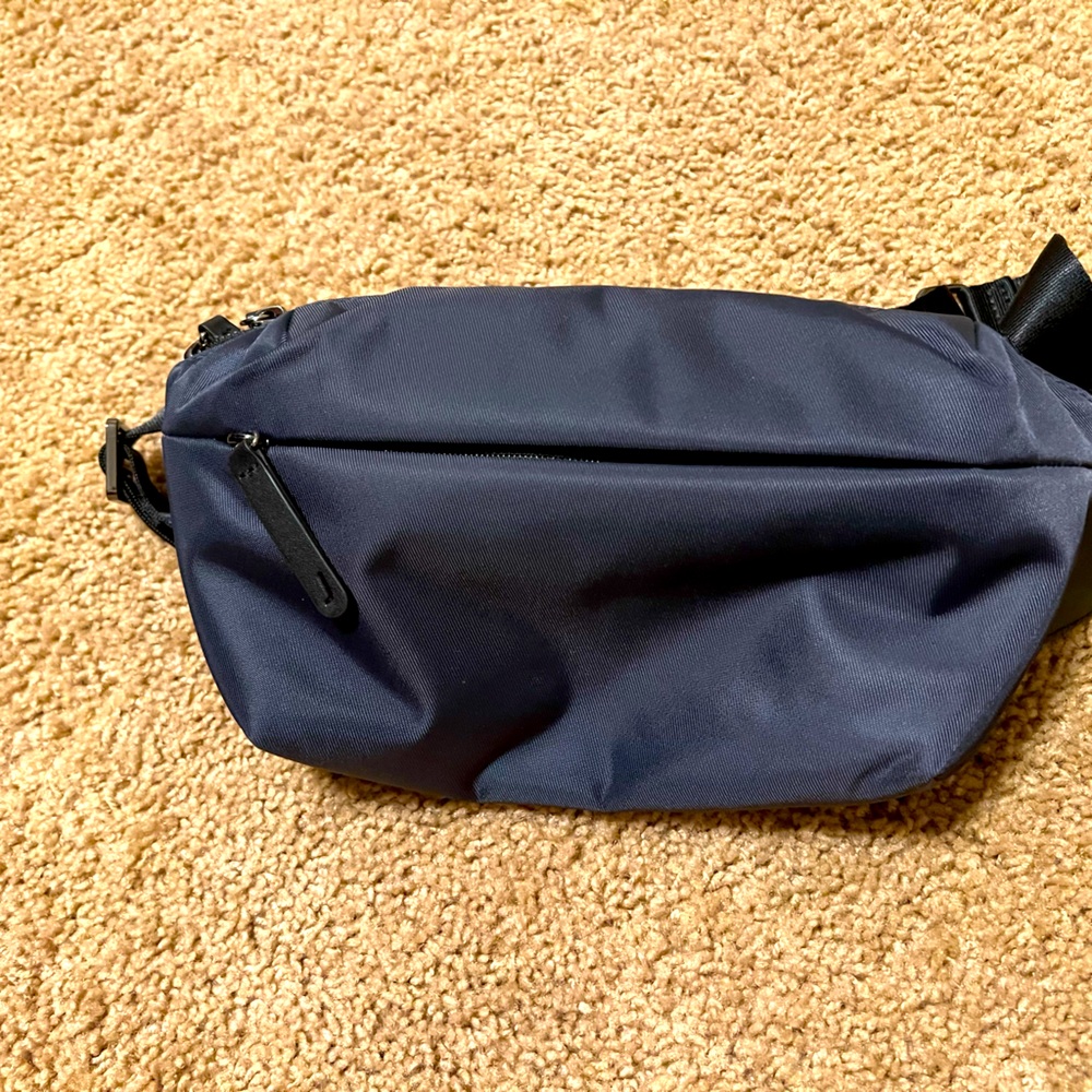Used once. French navy. Small sling bag